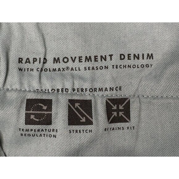NWT Banana Republic Rapid Movement Denim Men’s 35x32 Straight Leg Stretch - Picture 6 of 12